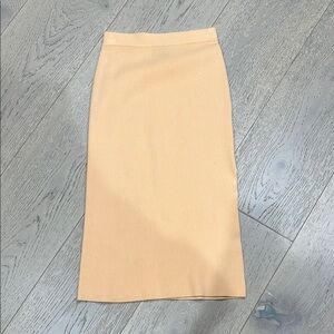Elegant Tan Pencil Skirt